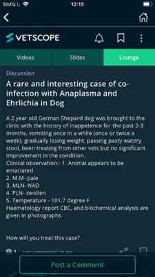 vetscope android App screenshot 1